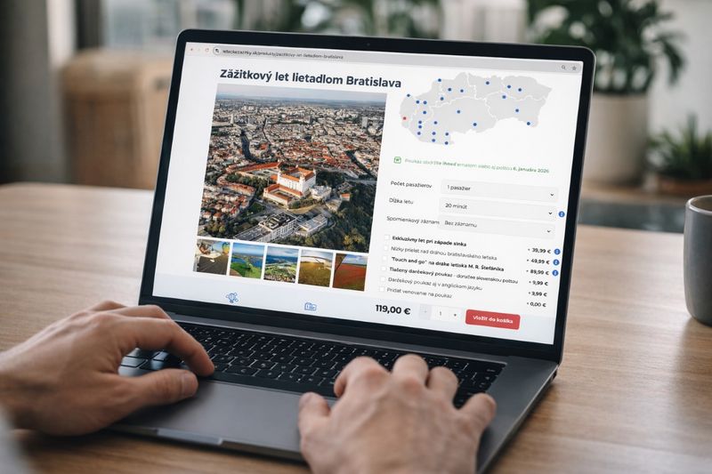 Výber trasy vyhliadkového letu podľa dĺžky letu