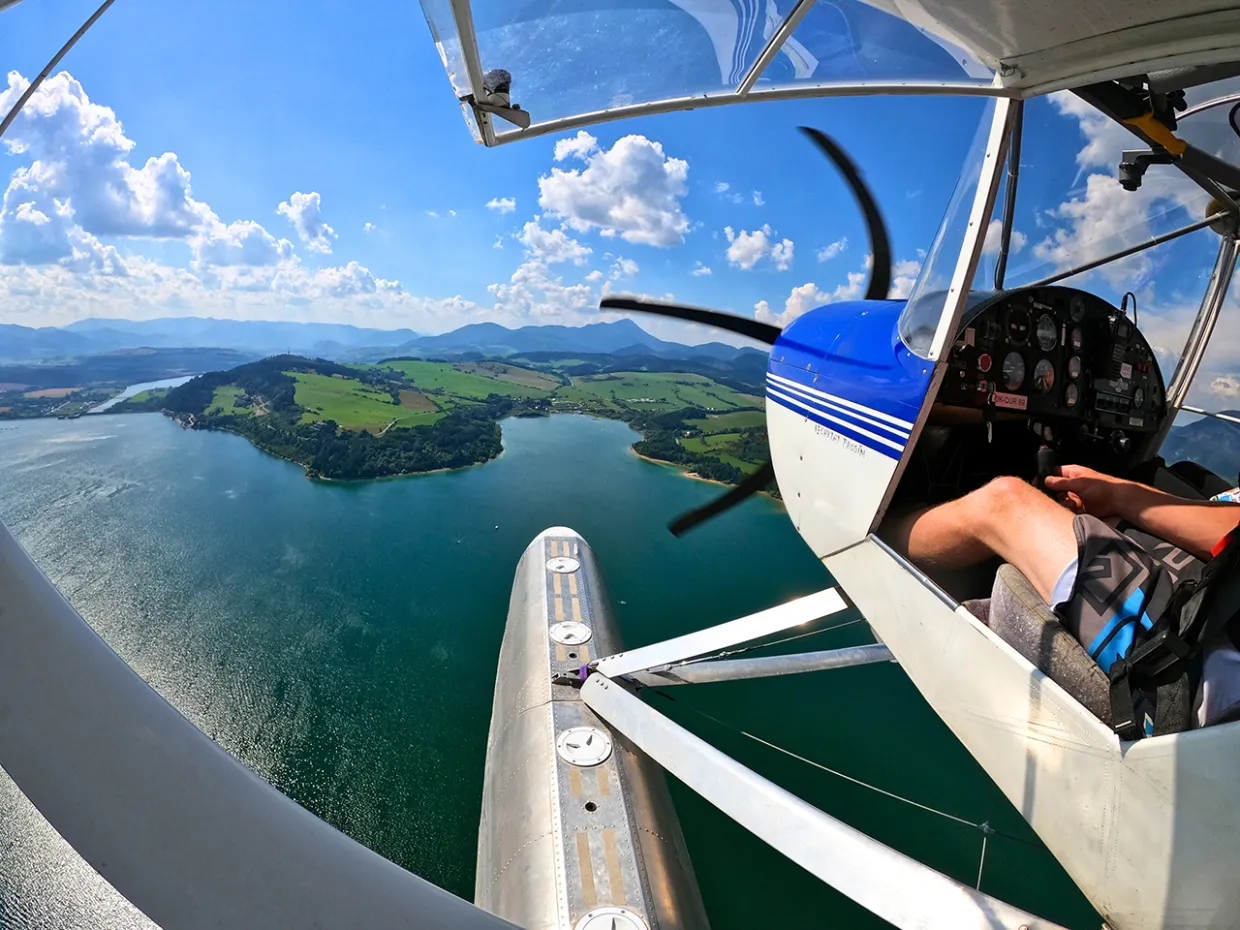 Pilotom hydroplánu na skúšku Liptovská Mara-1