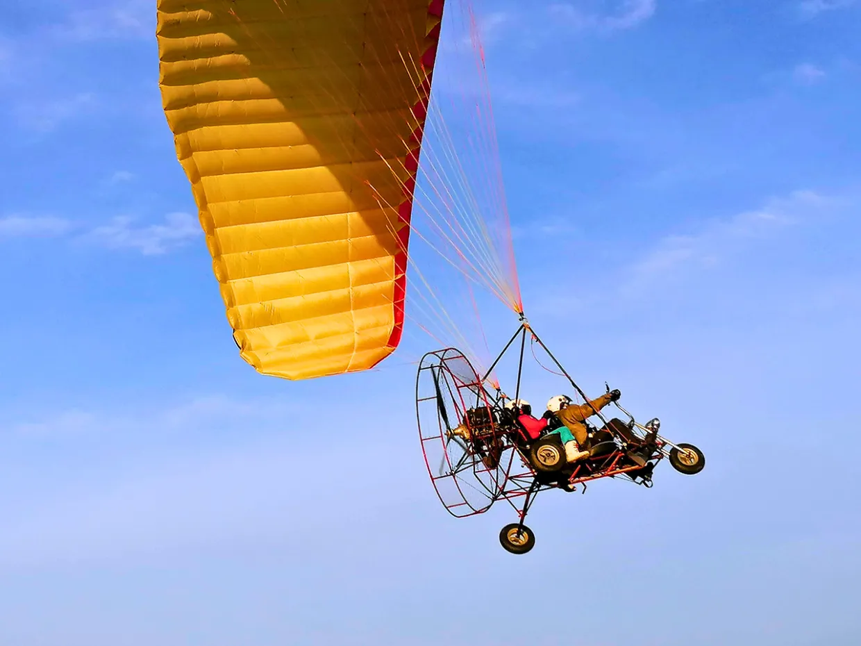 Motorový paragliding Očová-4