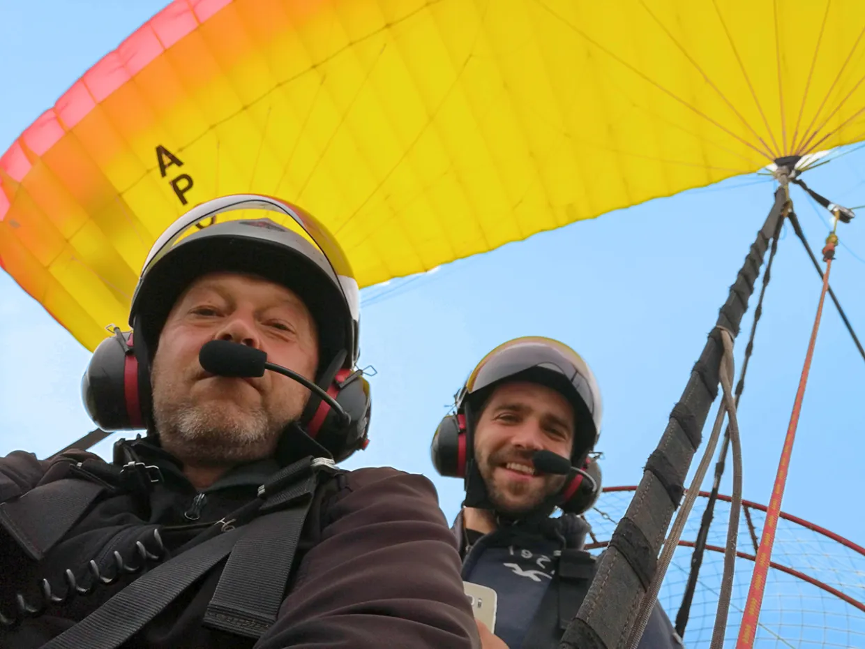 Motorový paragliding Očová-6