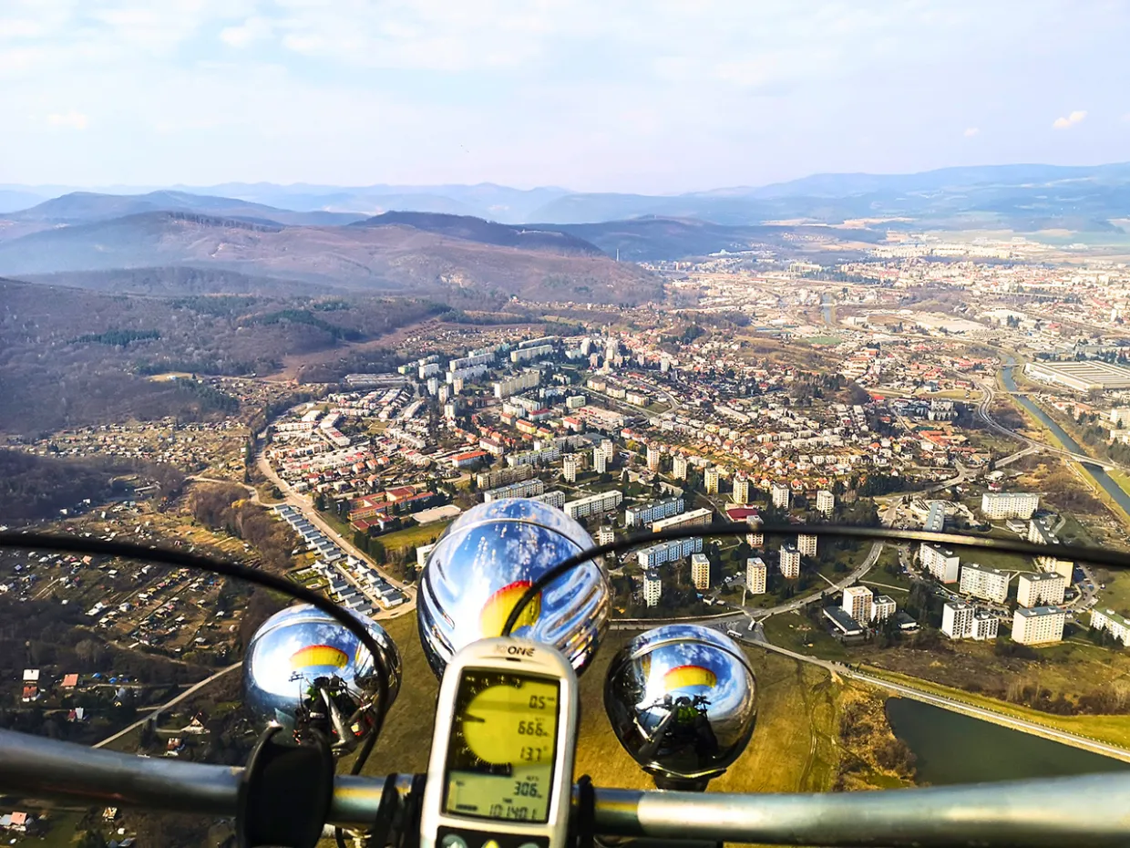 Motorový paragliding Očová-13