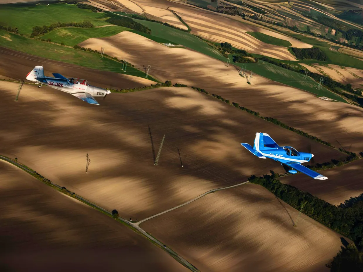 Akrobatický let lietadlom Brno-7