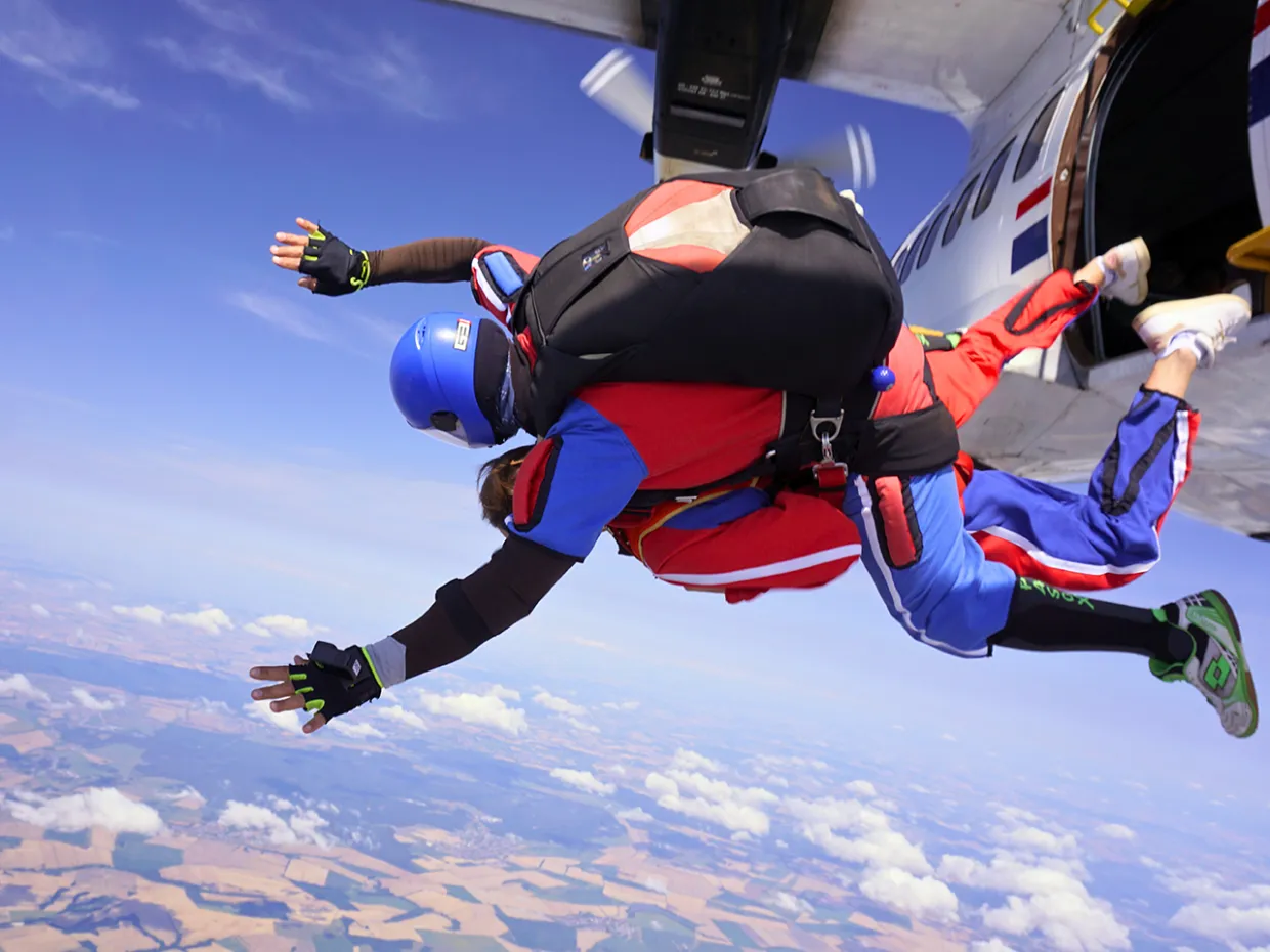 Tandemový zoskok s padákom Senica-6