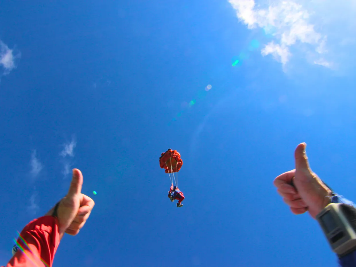 Tandemový zoskok s padákom Senica-5