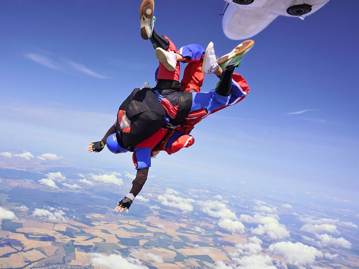 Tandemový zoskok s padákom Senica-0