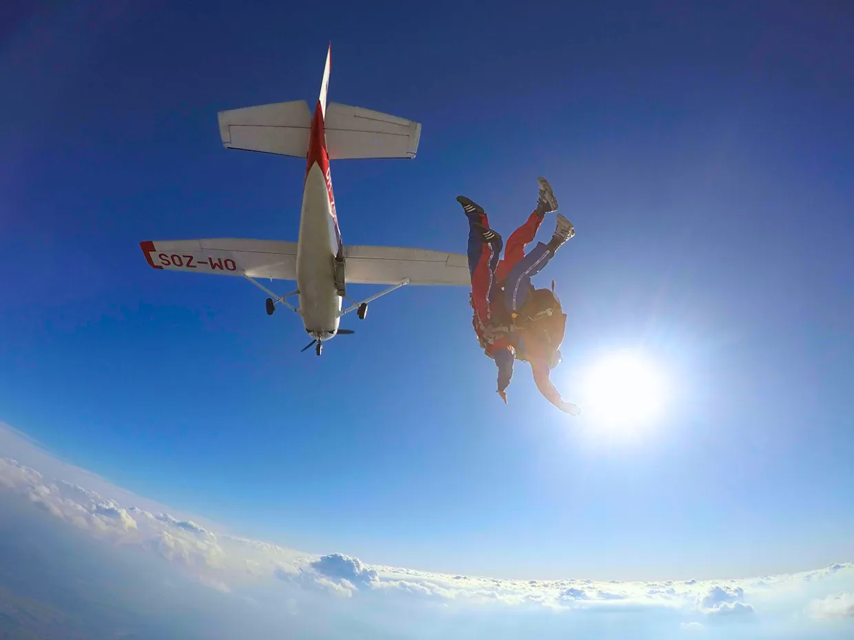 Tandemový zoskok s padákom Prievidza-6