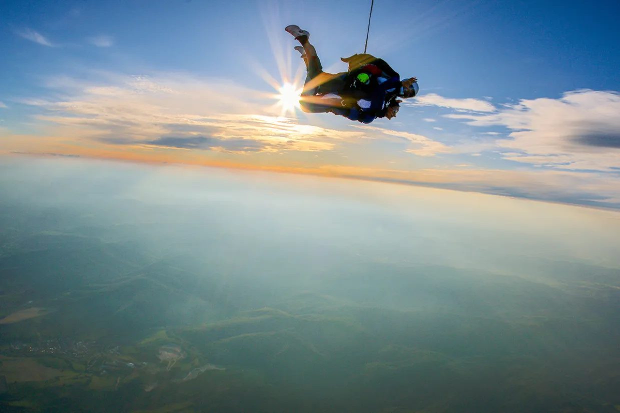 Tandemový zoskok s padákom Martin-2
