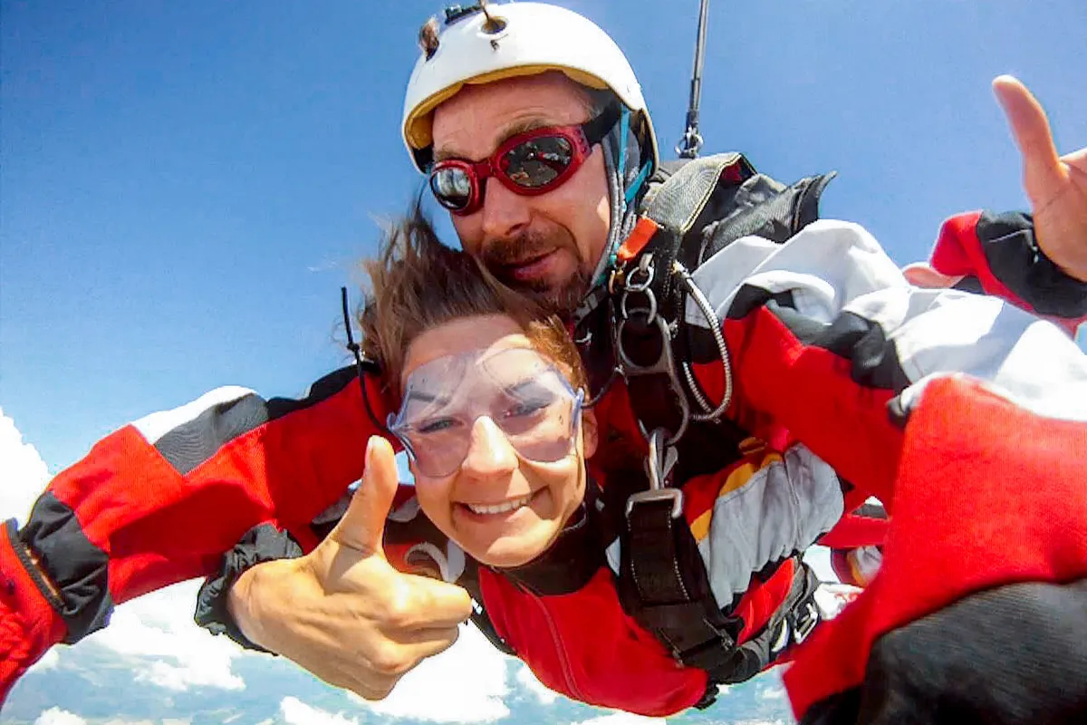 Tandemový zoskok s padákom Prešov-2