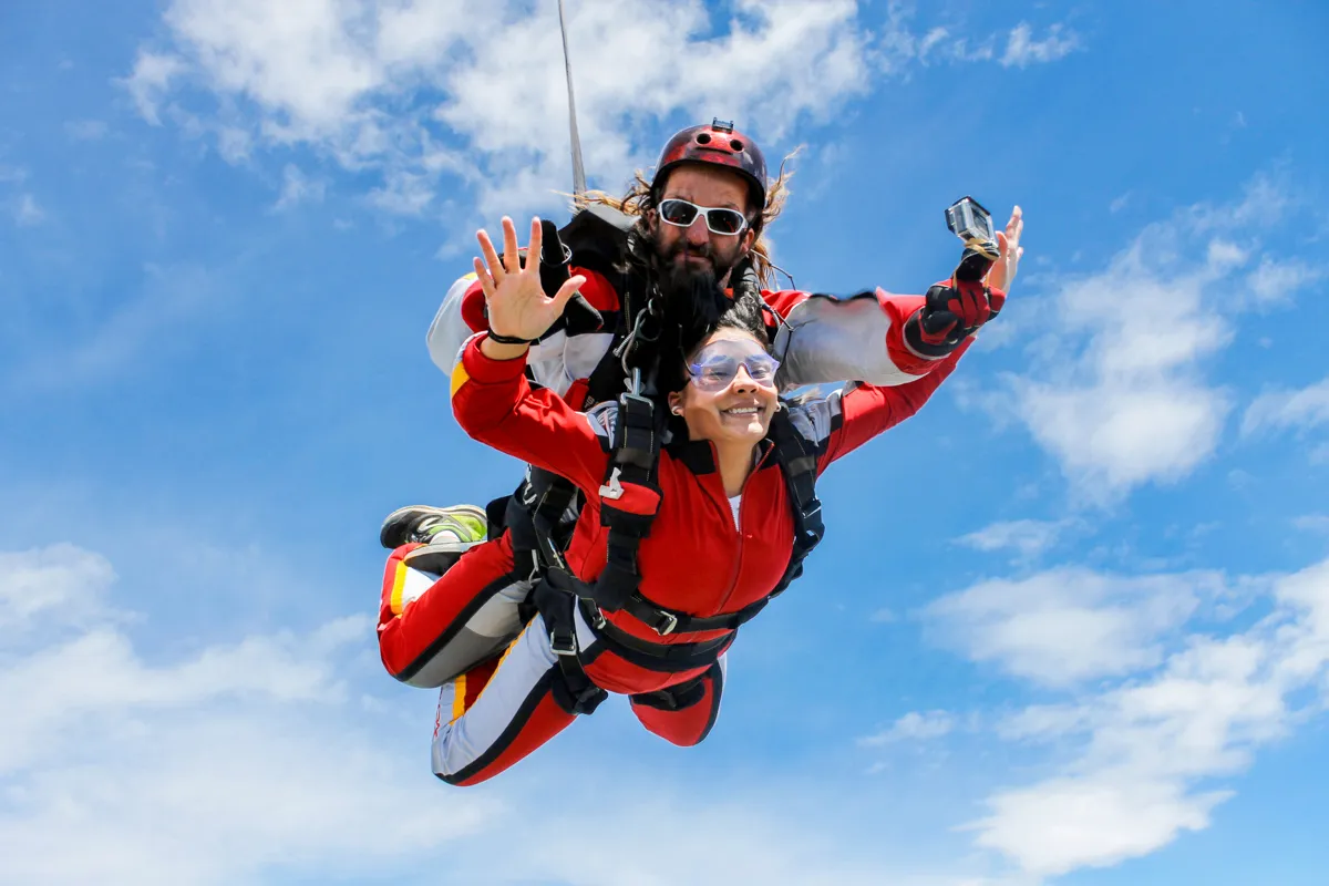 Tandemový zoskok s padákom Prešov-5