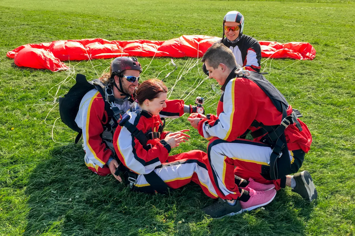 Tandemový zoskok s padákom Prešov-7