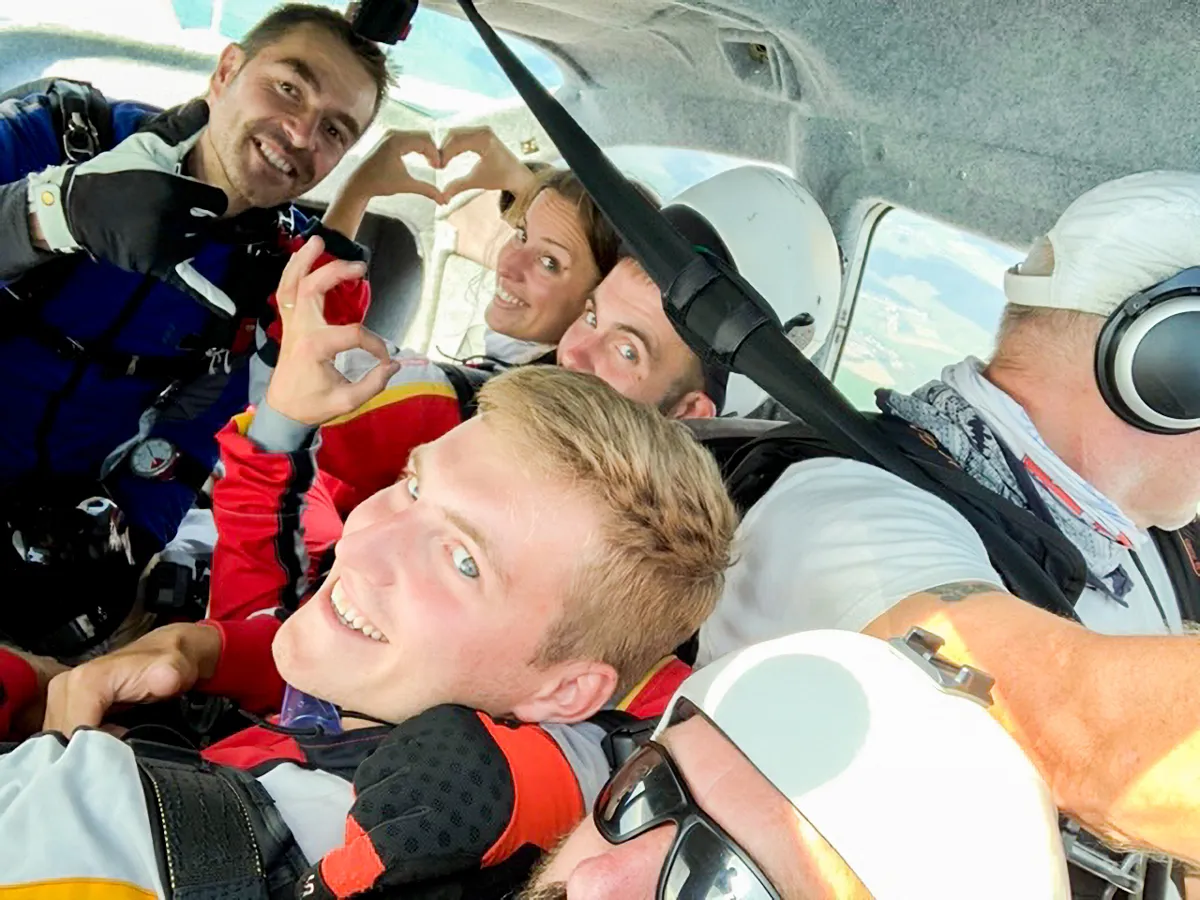 Tandemový zoskok s padákom Liptov-1