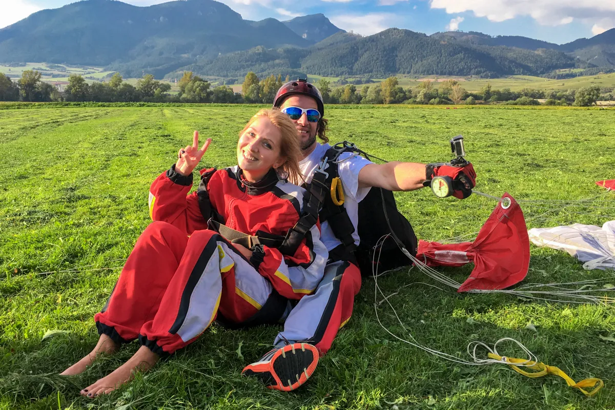 Tandemový zoskok s padákom Liptov-8