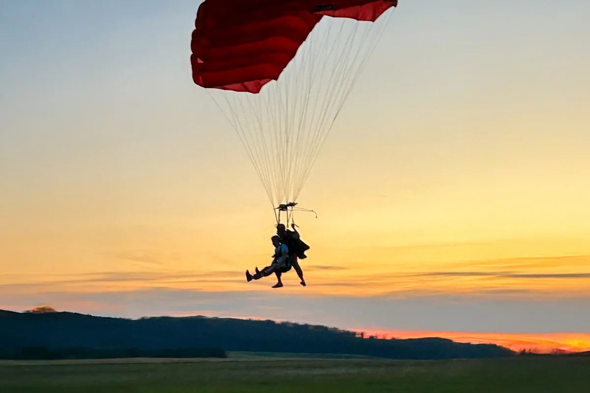 Tandemový zoskok s padákom Liptov-5