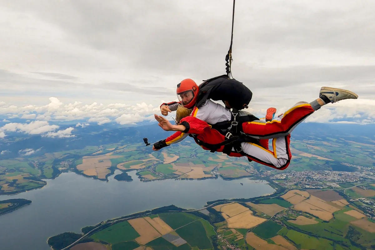 Tandemový zoskok s padákom Liptov-10