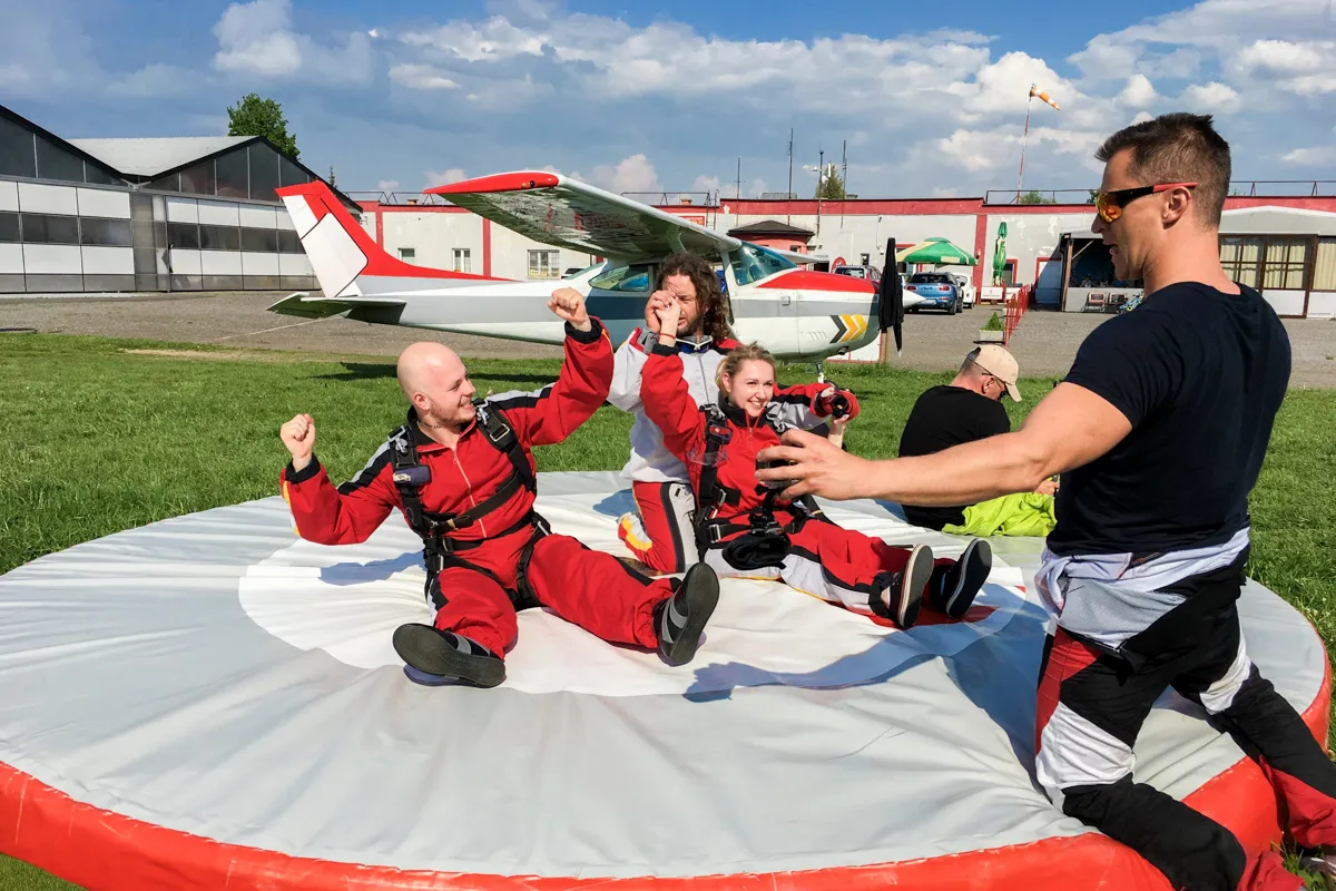 Tandemový zoskok s padákom Liptov-11