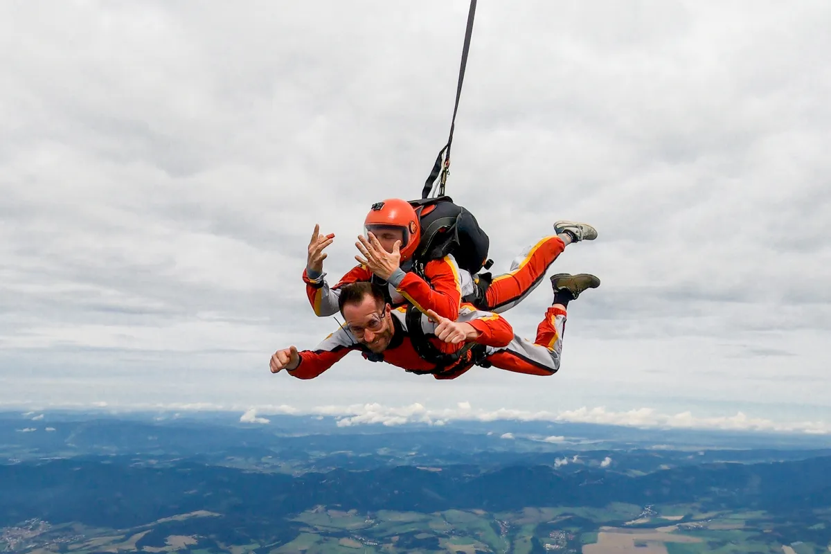 Tandemový zoskok s padákom Liptov-15