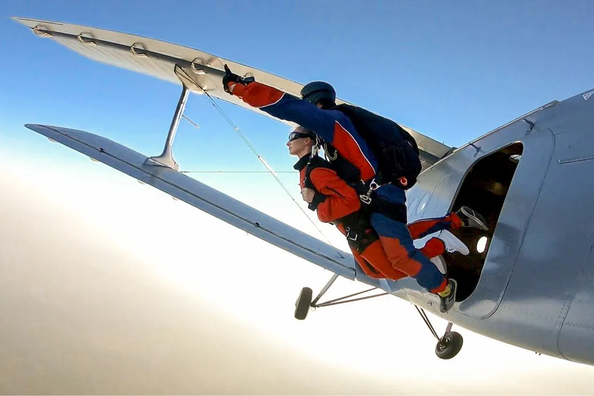 Tandemový zoskok s padákom Liptov-9