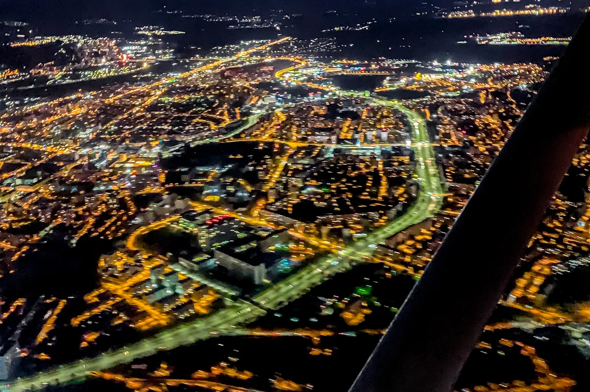Nočný zážitkový let lietadlom Košice-3