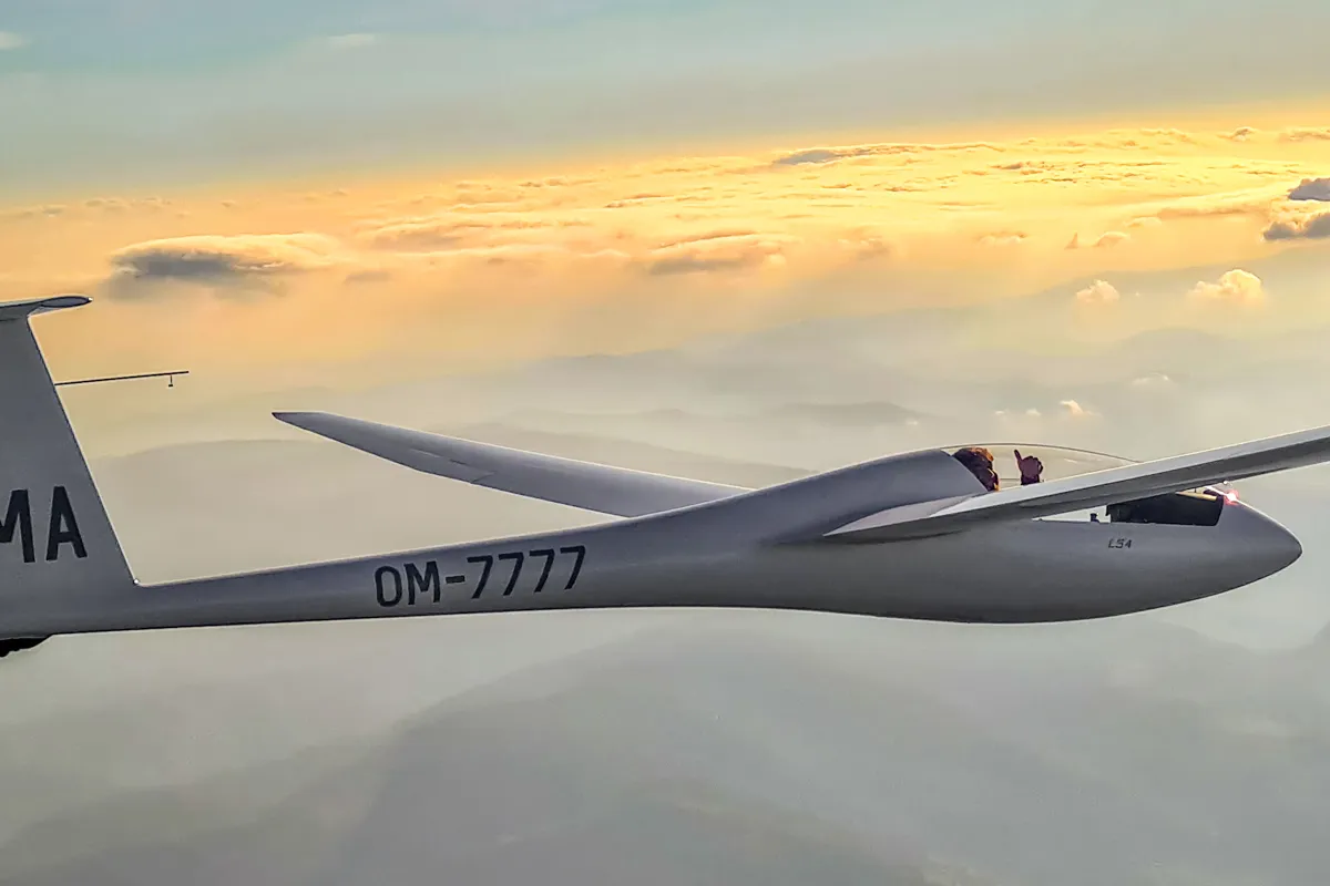 Pilotom vetroňa na skúšku Martin-0