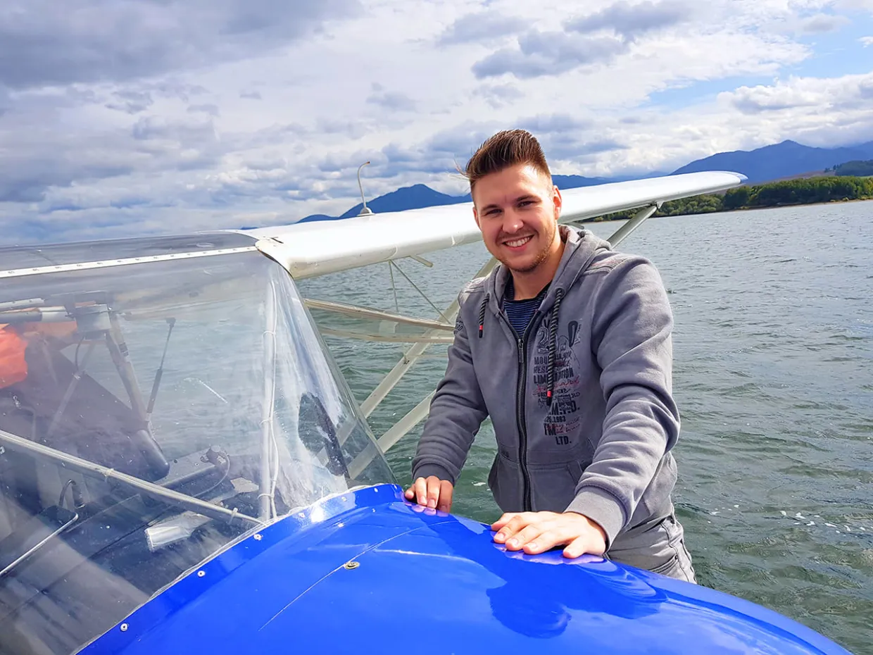 Pilotom hydroplánu na skúšku Liptovská Mara-2