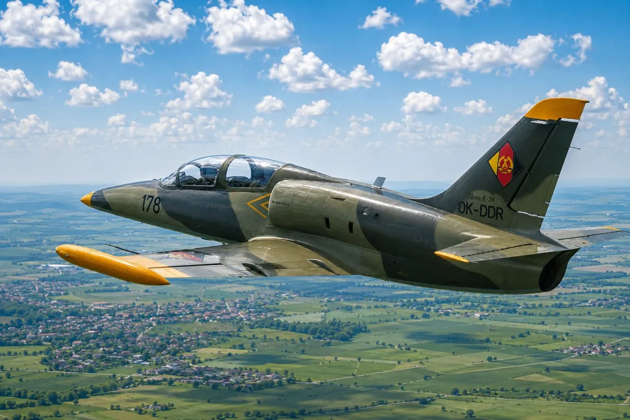 Let stíhačkou L-39 Albatros Brno-3