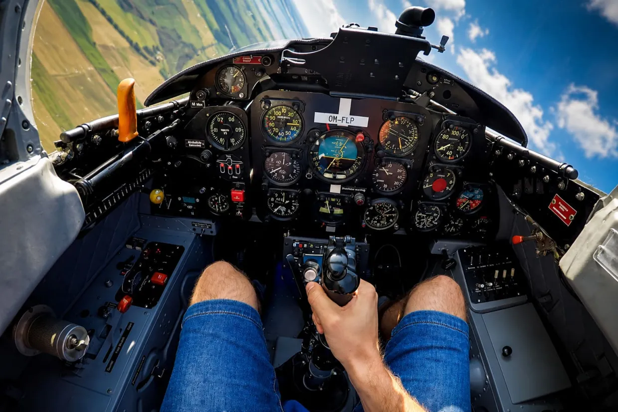 Pilotom stíhačky na skúšku Piešťany-3