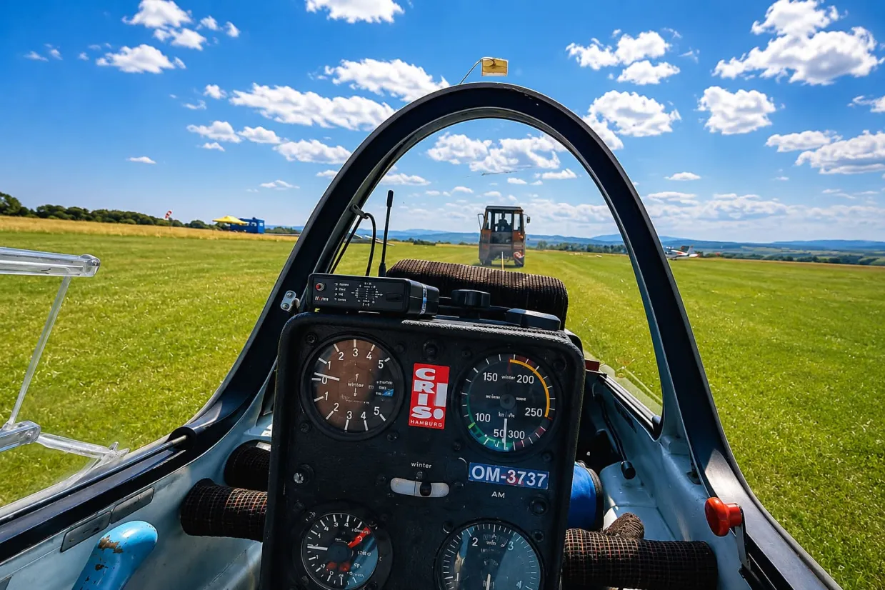 Pilotom vetroňa na skúšku Prešov-8