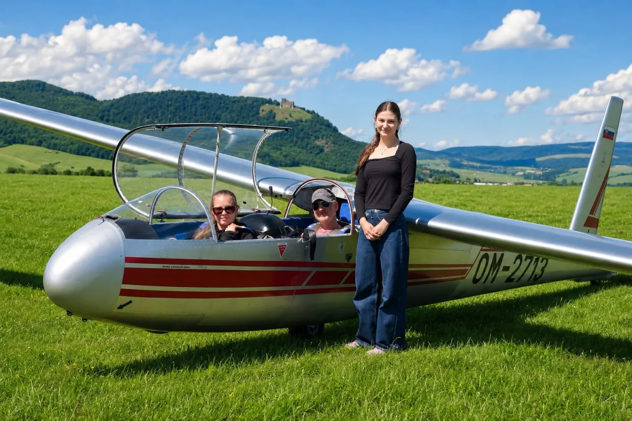 Pilotom vetroňa na skúšku Prešov-11