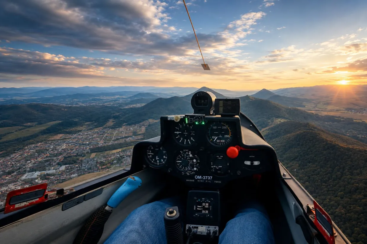 Pilotom vetroňa na skúšku Prešov-2