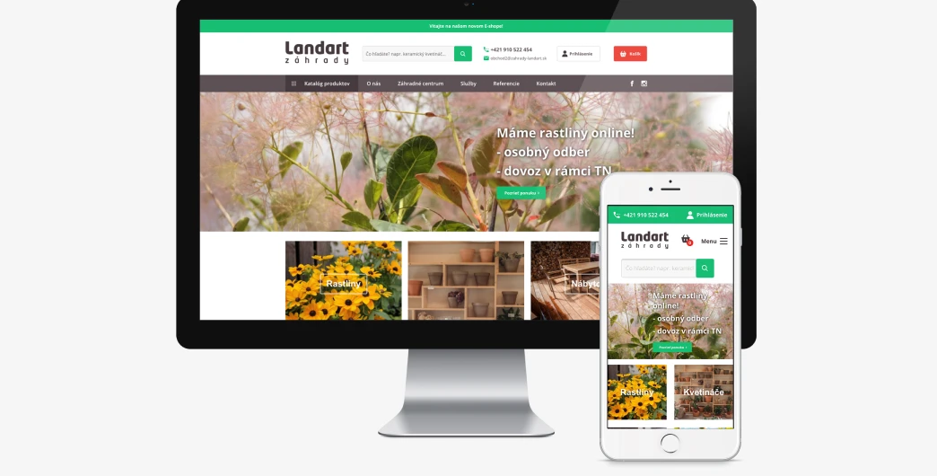 Landart – eshop s prepojením na systém ONIX
