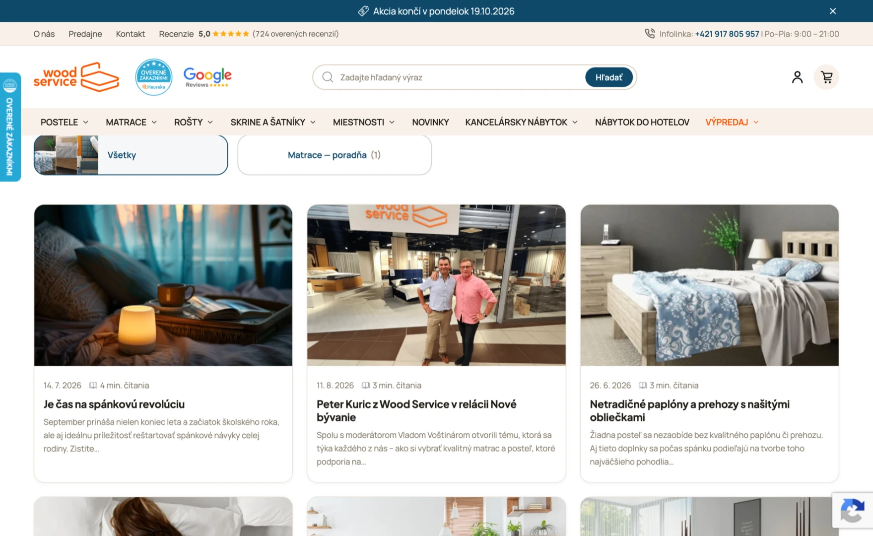 Blog s kategóriami
