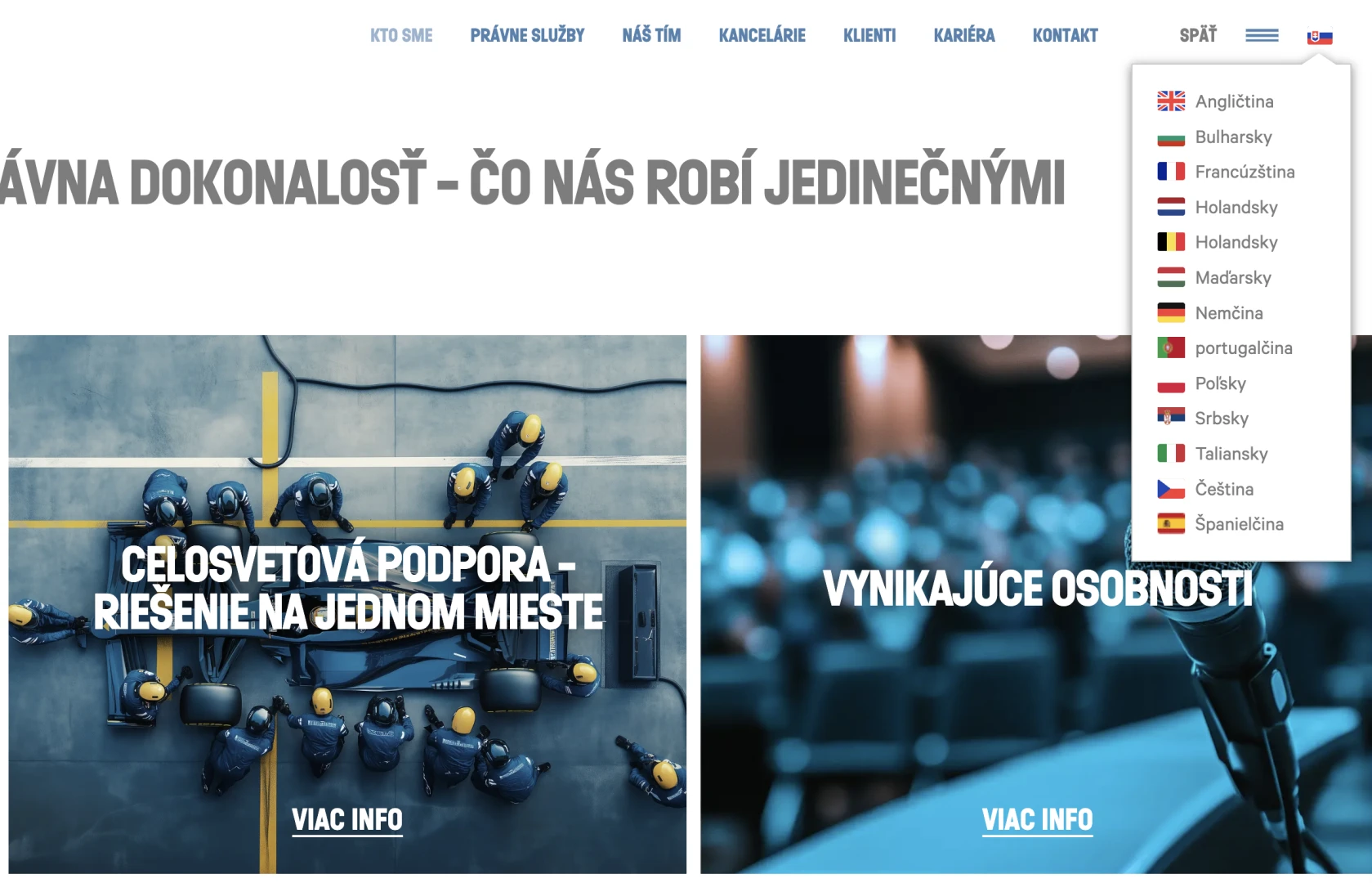Multijazyčné riešenie